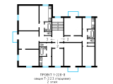 Поэтажная планировка квартир в доме по проекту 1-228-8