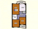 3-комнатная планировка квартиры в доме по адресу Борщаговская улица 28а