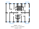 Поэтажная планировка квартир в доме по проекту 1-511-хх