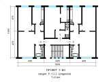 Поэтажная планировка квартир в доме по проекту 1-60