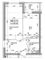 1-комнатная планировка квартиры в доме по адресу Симоненко улица 105