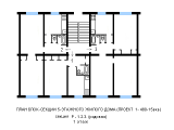 Поэтажная планировка квартир в доме по проекту 1-480-15вкб