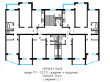 Поэтажная планировка квартир в доме по проекту 94/9