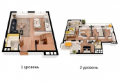 6-комнатная планировка квартиры в доме по адресу Днепровская набережная 18а