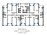 Поверхове планування квартир в будинку по проєкту АППС-М