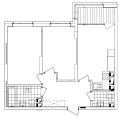 2-комнатная планировка квартиры в доме по адресу Правды проспект 13.2