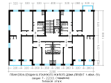 Поэтажная планировка квартир в доме по проекту 1-464А-51