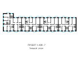 Поверхове планування квартир в будинку по проєкту 1-406-7