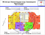 Поэтажная планировка квартир в доме по адресу Данченко Сергея улица 34а