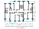 Поэтажная планировка квартир в доме по проекту 94/5