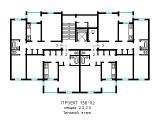 Поэтажная планировка квартир в доме по проекту 156-02
