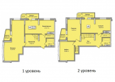 4-кімнатне планування квартири в будинку за адресою Кондратюка Юрія вулиця 1