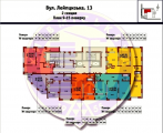 Поверхове планування квартир в будинку за адресою Лейпцигська вулиця 13а