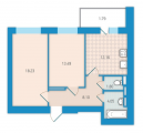 2-комнатная планировка квартиры в доме по адресу Вернадского академика бульвар 24 (2)