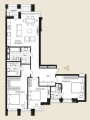3-комнатная планировка квартиры в доме по адресу Победы проспект 42 (2)