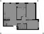 3-комнатная планировка квартиры в доме по адресу Сверстюка Евгения улица (Расковой Марины улица) 4(Феникс)