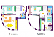 3-комнатная планировка квартиры в доме по адресу Рыльского Тадея бульвар 1