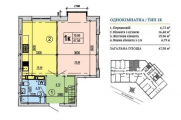 1-комнатная планировка квартиры в доме по адресу Глубочицкая улица 73