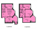 5-комнатная планировка квартиры в доме по адресу Боголюбова улица 42