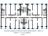 Поэтажная планировка квартир в доме по проекту 1-464А-53