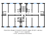 Поэтажная планировка квартир в доме по проекту 1-480-14м