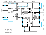 Поверхове планування квартир в будинку по проєкту 134