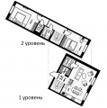 3-комнатная планировка квартиры в доме по адресу Набережно-Рыбальская улица 3