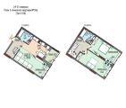 3-комнатная планировка квартиры в доме по адресу Дружбы Народов бульвар 13а