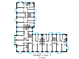 Поверхове планування квартир в будинку по проєкту 1-302-1