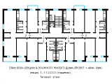 Поверхове планування квартир в будинку по проєкту 1-464А-54м