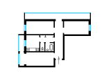 3-комнатная планировка квартиры в доме по проекту 1-КГ-480-52