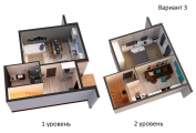 Поэтажная планировка квартир в доме по адресу Ясная улица 15 (18)