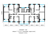 Поэтажная планировка квартир в доме по проекту 134