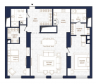 3-комнатная планировка квартиры в доме по адресу Большая Васильковская улица 91-93 (2)