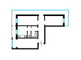 3-кімнатне планування квартири в будинку по проєкту 1-КГ-480-46