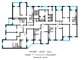 Поверхове планування квартир в будинку по проєкту АППС-люкс