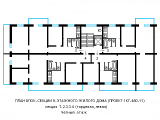 Поэтажная планировка квартир в доме по проекту 1-КГ-480-11
