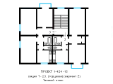 Поэтажная планировка квартир в доме по проекту 1-424-15