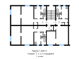 Поэтажная планировка квартир в доме по проекту 1-480-11