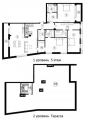 3-кімнатне планування квартири в будинку за адресою Пирятинська вулиця 6б
