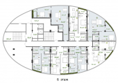 Поверхове планування квартир в будинку за адресою Старонаводницька вулиця 16б (В)