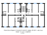 Поэтажная планировка квартир в доме по проекту 1-480-12кб
