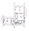 2-комнатная планировка квартиры в доме по адресу Межигорская улица 3/7