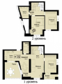 4-комнатная планировка квартиры в доме по адресу Франко Ивана улица №4