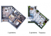 2-комнатная планировка квартиры в доме по адресу Новопечерский переулок 5