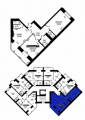 2-комнатная планировка квартиры в доме по адресу Университетская улица 2ф/3