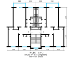 Поэтажная планировка квартир в доме по проекту БК-3