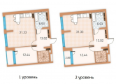 4-комнатная планировка квартиры в доме по адресу Крайняя улица 1