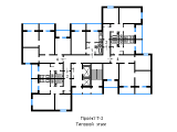 Поверхове планування квартир в будинку по проєкту Т-2