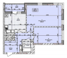 2-комнатная планировка квартиры в доме по адресу Бережанская улица 15 (3)
